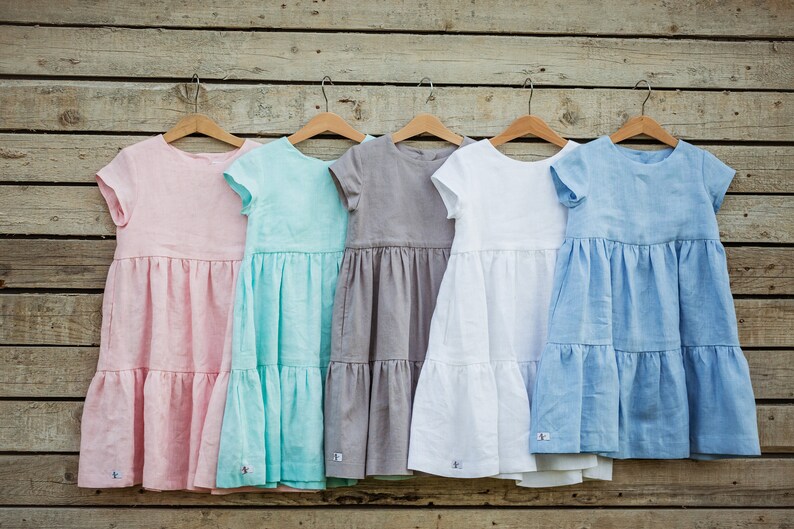 Not Perfect Linen Blush Pink Dress, Girls Spring Dress, Loose Linen