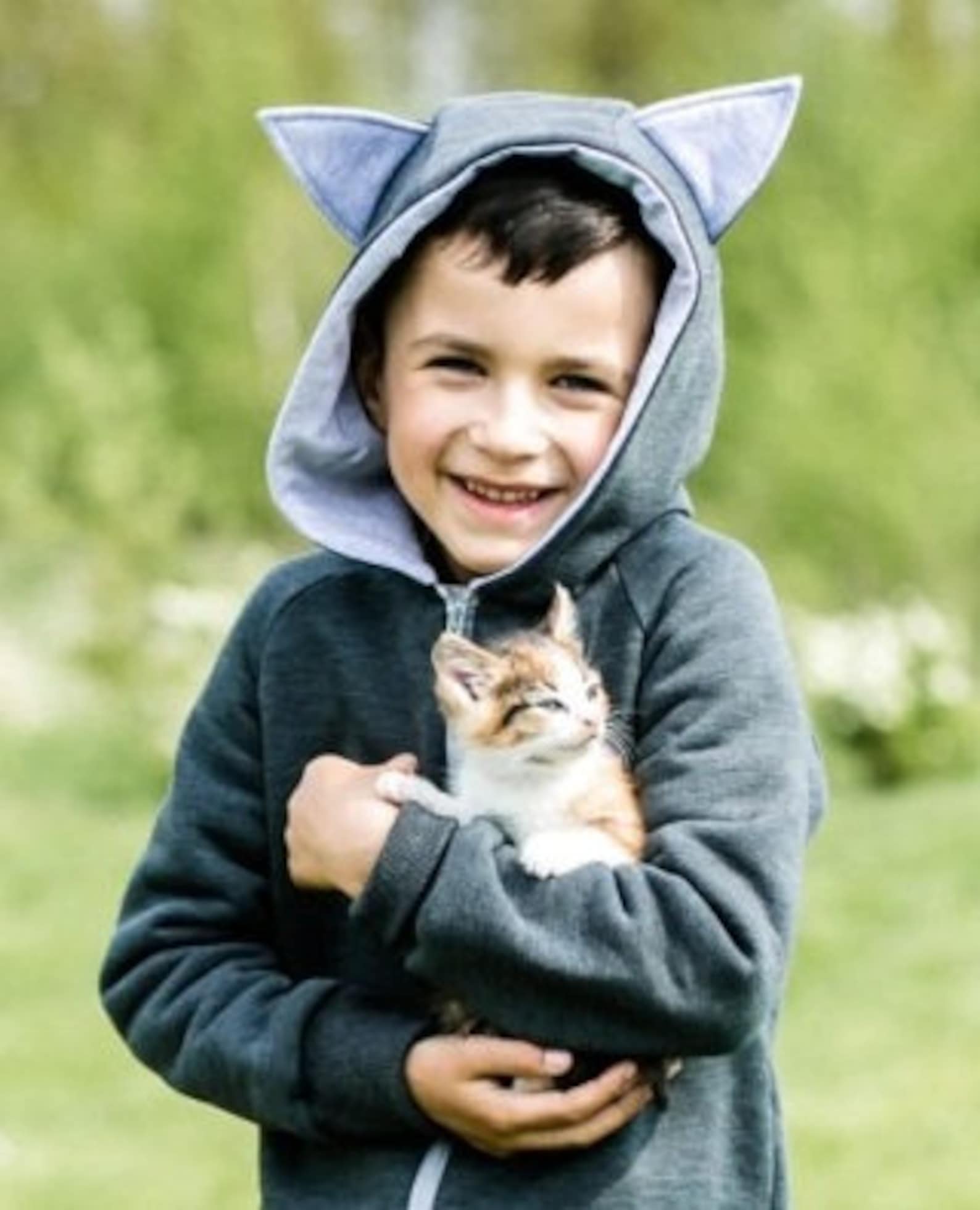 Long Sleeve Jumpsuit Cat Ear Hoodie Baby Boy Clothes Baby Etsy