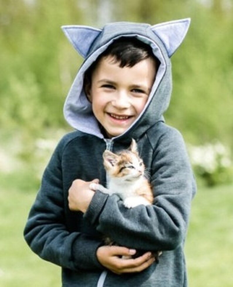 Long Sleeve Jumpsuit Cat Ear Hoodie Baby Boy Clothes Baby Etsy