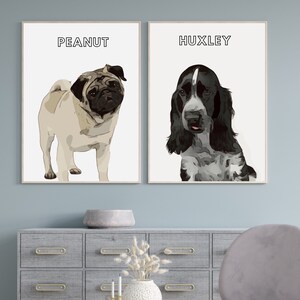 Personalised Pet Portrait, Peekaboo Pet, Custom Dog Portrait, Custom Pet Portrait, Pet Memorial