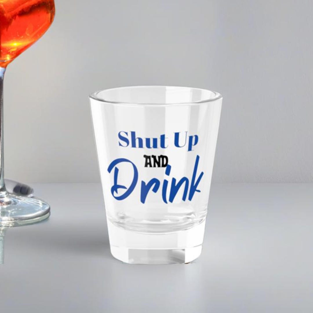 Funny Shot Glass Party Supply Bar Decor Gift for Him Party Game Custom ...