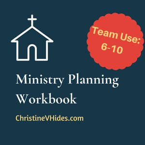 Ministry Planning Workbook - Medium Team Use