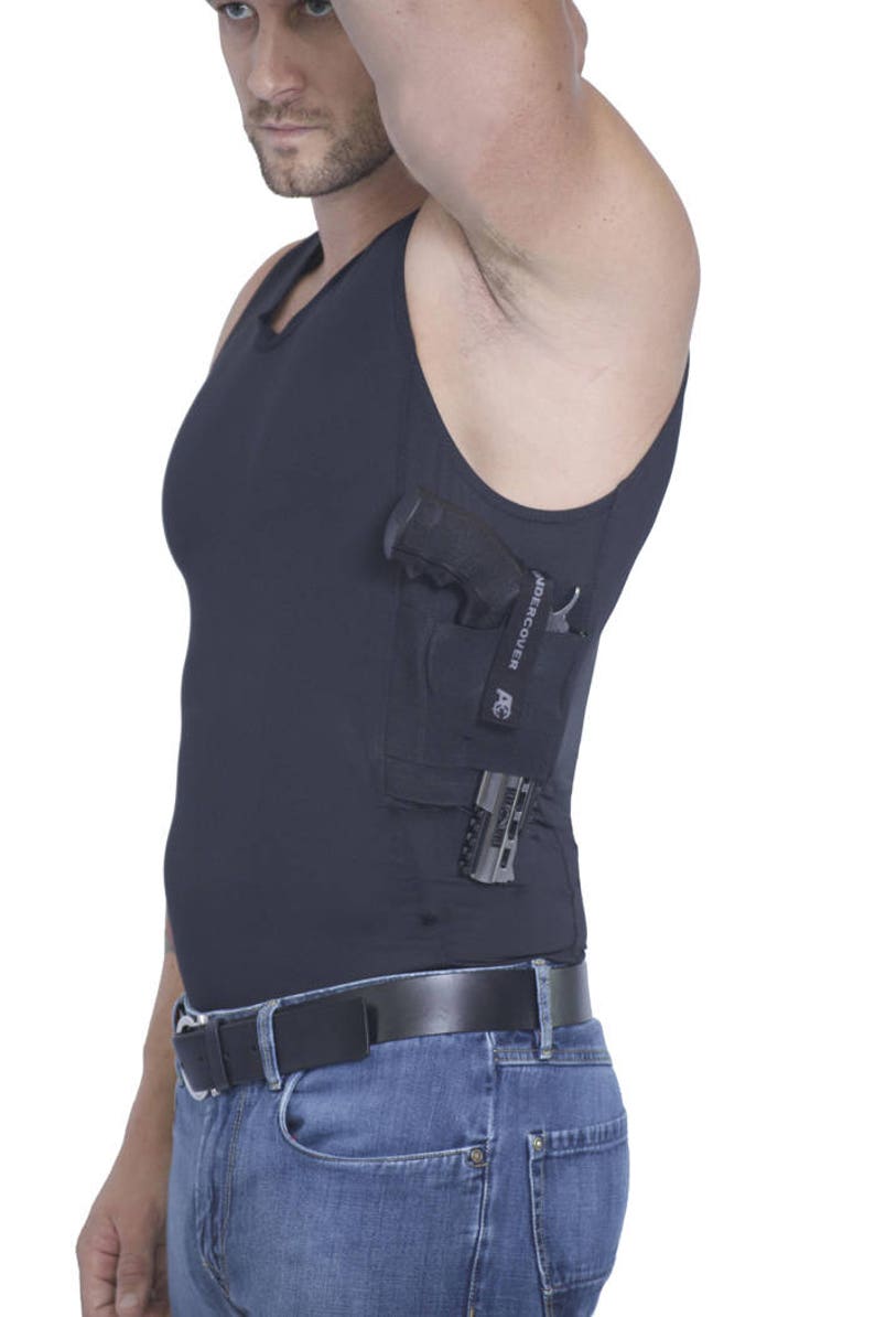 AC UNDERCOVER CCW Tank Top Shirt Concealed Carry Clothing Holster Ref 513