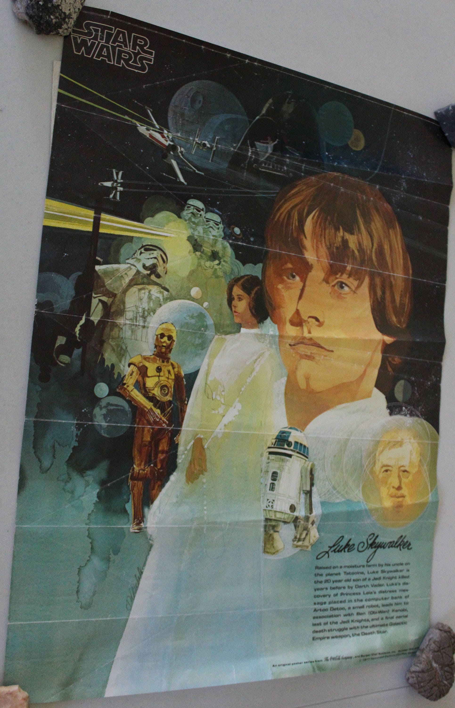 NEW Star Wars Luke Sykwalker Poster 1977 Burger King Coke Coca Cola 18x24 