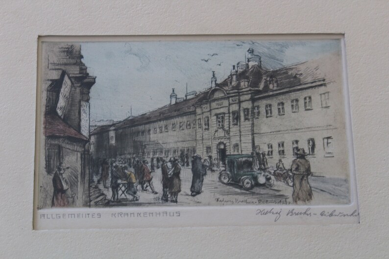 Original Etching by Hedwig Brecher Eibuschitz Circa 1920 - Etsy
