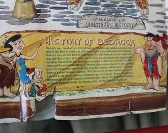 Flintstones - History of Bedrock Poster by J.R. Wainwright - 1970