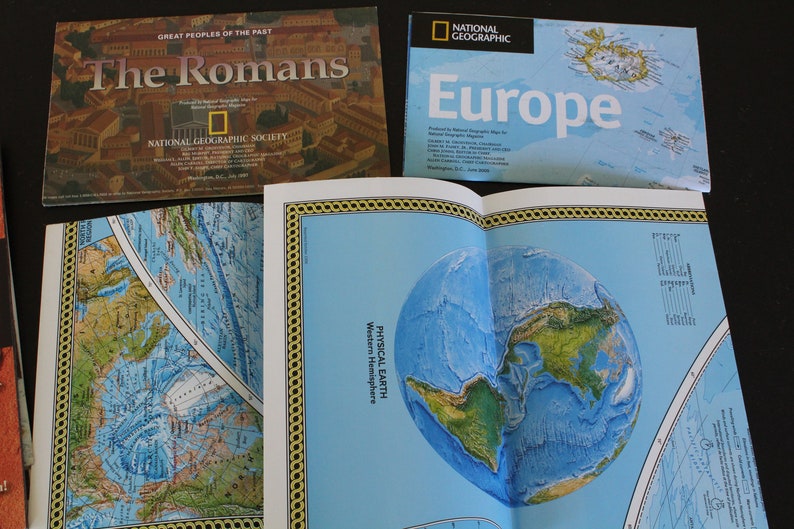 Vintage National Geographic Maps - ALL KINDS! - Etsy
