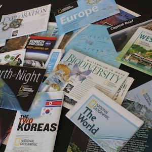 Vintage National Geographic Karten - ALLE ARTEN!