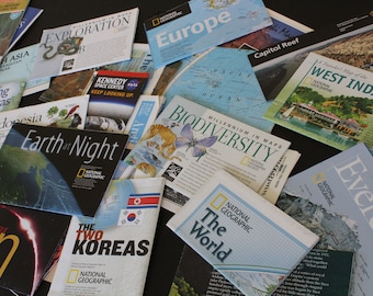 Vintage National Geographic Karten - ALLE ARTEN!