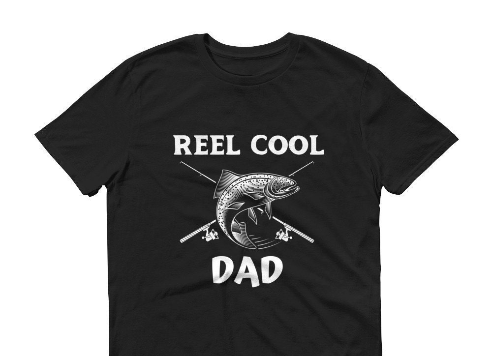 REEL COOL DAD Father's Day Fishing Short Sleeve T-shirt - Etsy