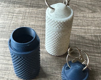 3D Printed Pill Bottle Key Chain