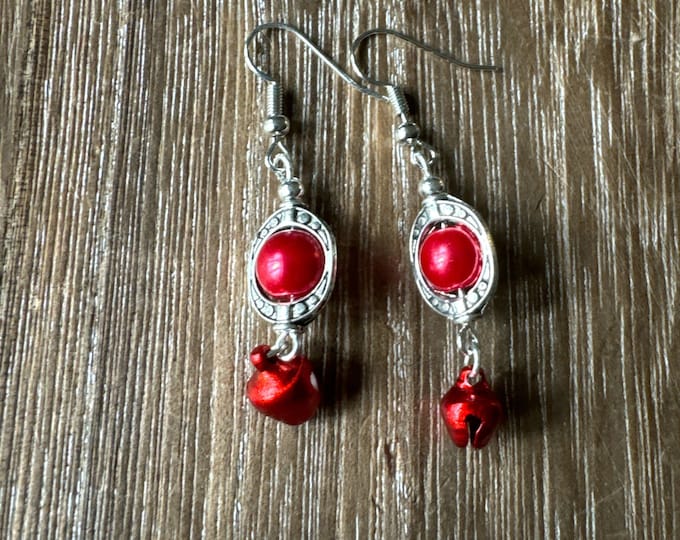 Red Bell Earrings