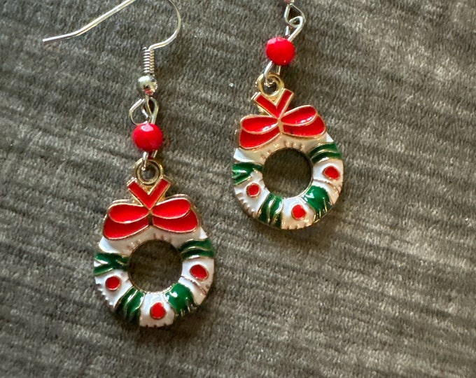 Christmas Wreath Earrings