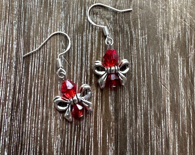 Christmas Bow Earrings