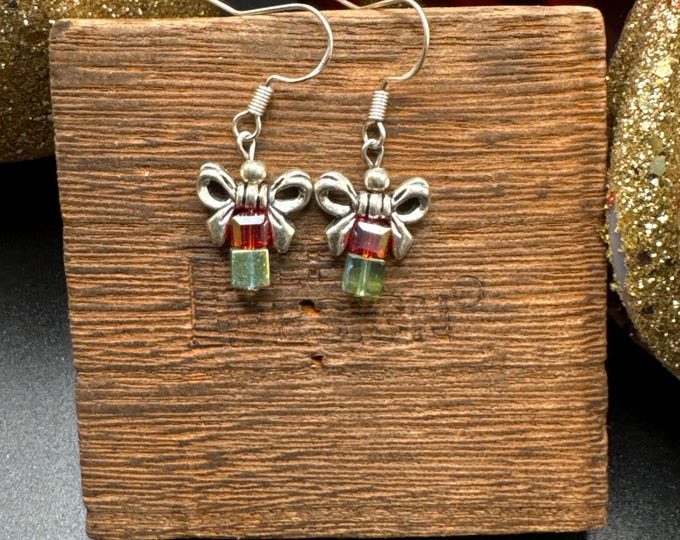 Present w/Bow Christmas Earrings | Stocking Stuffer