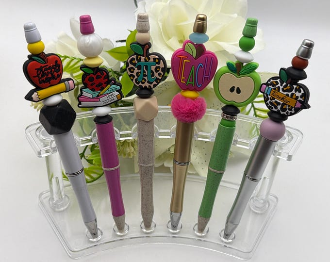 Silicone “Teacher” Pens | Ballpoint Silicone Pens | Teacher Pens | Party Favor | Stocking Stuffers