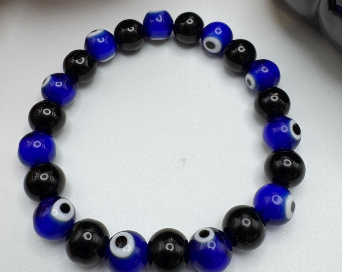 Evil Eye Stretch Bracelet | Beaded Bracelet