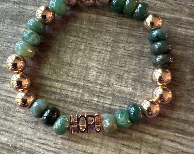 Hope Charm Bead Bracelet | Beaded Bracelet