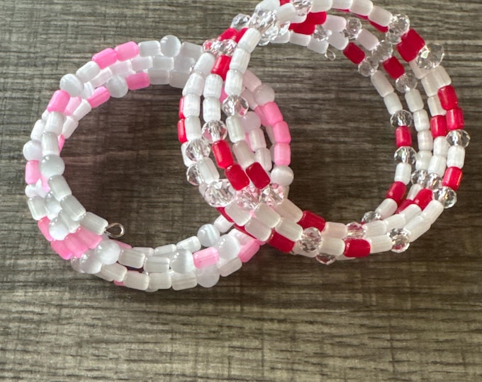 Cats eye gemstones | Memory Wire Bracelet | Beaded Bracelet | Message in a Bracelet |  | Support Bracelet | Morse code