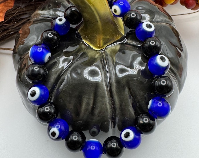 Evil Eye Stretch Bracelet | Beaded Bracelet