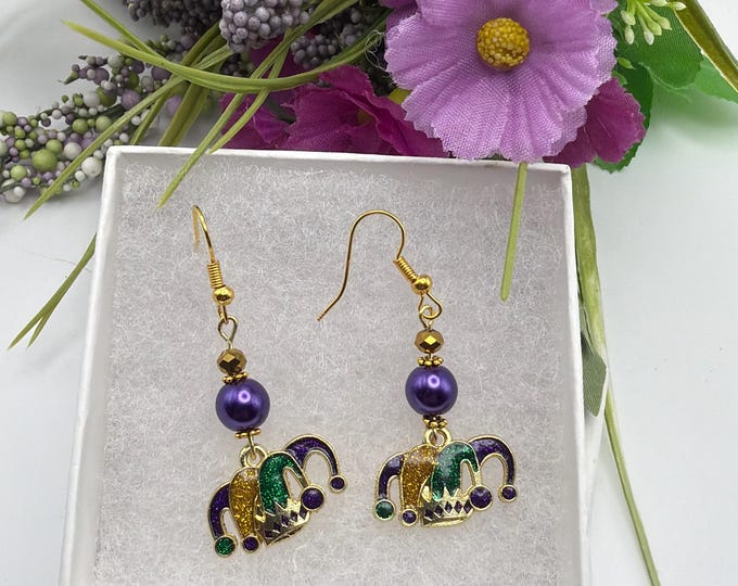 Mardi Gras Earrings