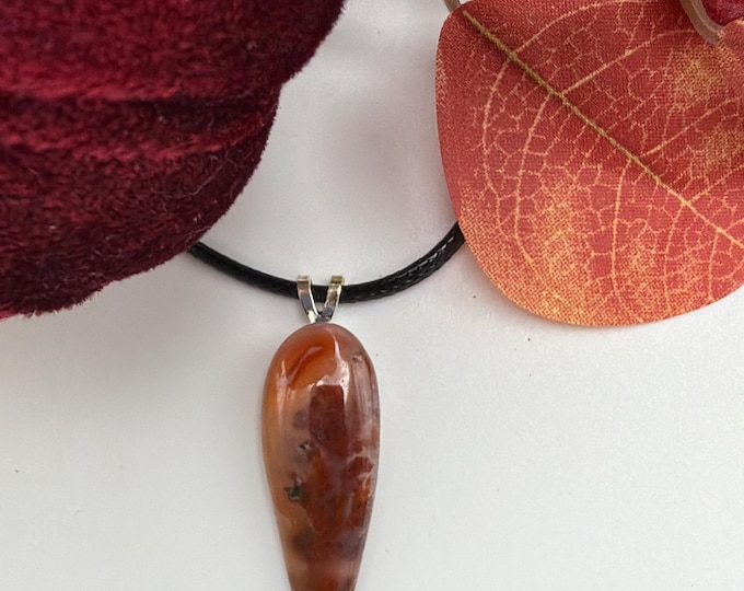 Landscape Jasper Cabochon Pendant Necklace | Jasper Pendant