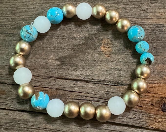 Bad Ass - Morse Code | Stretch Bracelet | Message in a Bracelet | Beaded Bracelet | Quote Bracelet | Gemstone