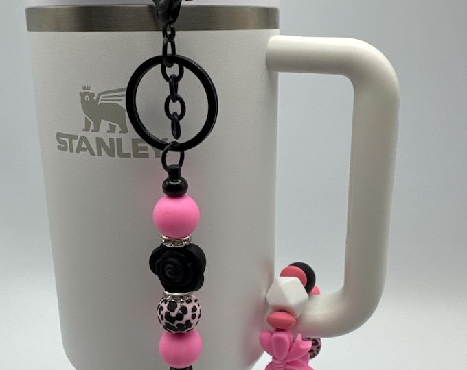Girly Tumbler Handle Bracelet | Stanley Cup Accessories | Cup Handle Bracelet | Girly Straw Charm/Purse Charm