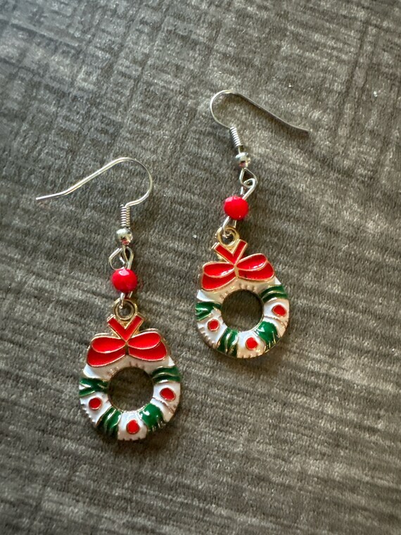 Christmas Wreath Earrings