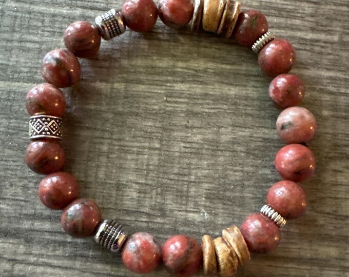 Jasper Bead Stretch Bracelet | Stretch Bracelet | Boho Bracelet