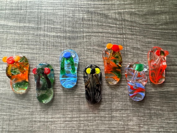 Flipflop Pendant Necklace | Murano Glass Flipflop