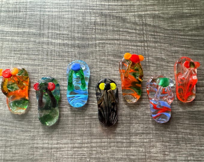 Flipflop Pendant Necklace | Murano Glass Flipflop