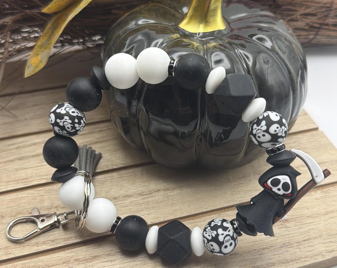 Reaper Wristlet/Keychain | Halloween Wristlet | Halloween Key Chain