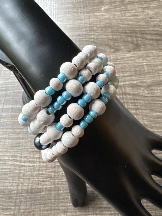 Morse Code Memory Wire Bracelet | Message in a Bracelet | Beaded Bracelet | Support Bracelet