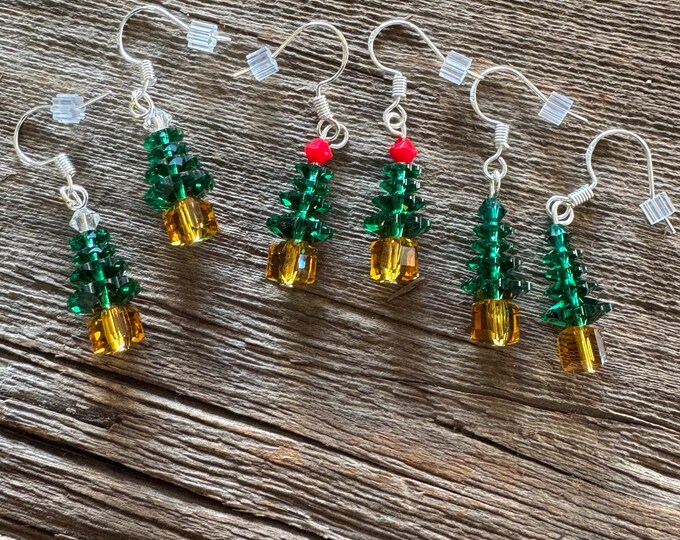 Christmas Tree  Swarovski  Earrings | Swarovski crystals