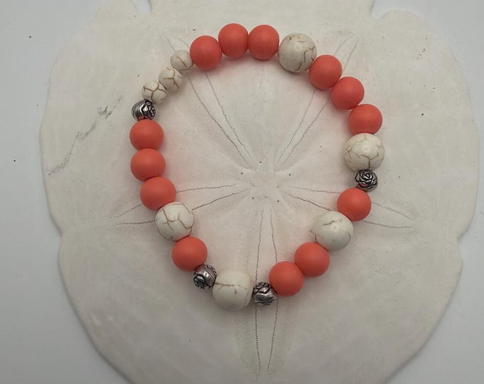 Bad Ass - Morse Code | Stretch Bracelet | Message in a Bracelet | Beaded Bracelet | Quote Bracelet | Howlite