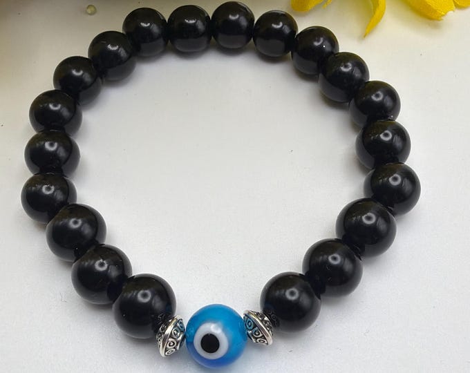 Evil Eye Stretch Bracelet | Beaded Bracelet