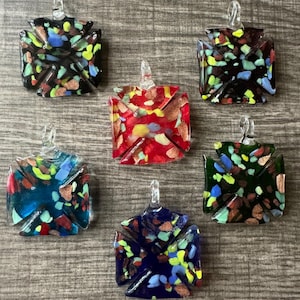 Windmill Pendant Necklace | Lampwork Glass Windmill Pendant | Windmill Pendant Necklace