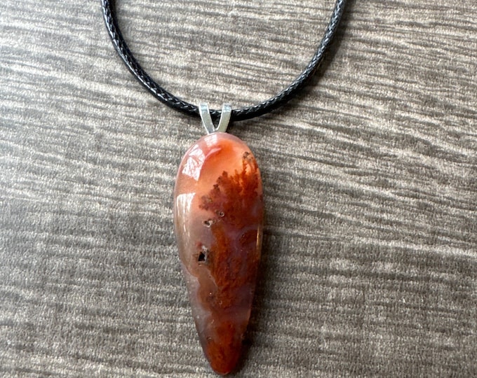 Landscape Jasper Cabochon Pendant Necklace | Jasper Pendant