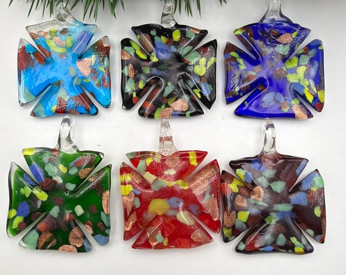 Windmill Pendant | Lampwork Glass Windmill Pendant