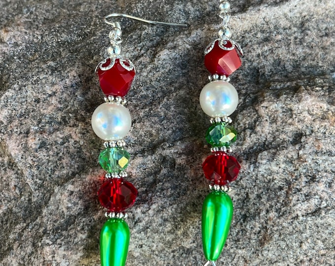 Christmas Ornament Dangle Earrings