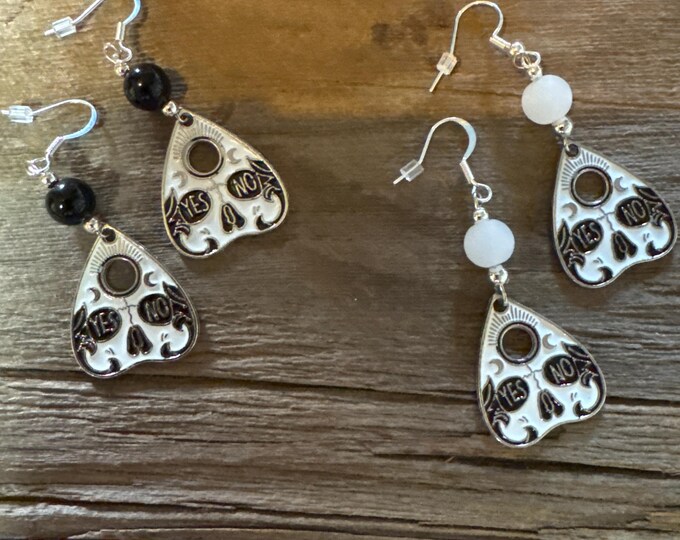 Tarot Earrings | Halloween earrings | Planchette earrings | Ouija earrings |