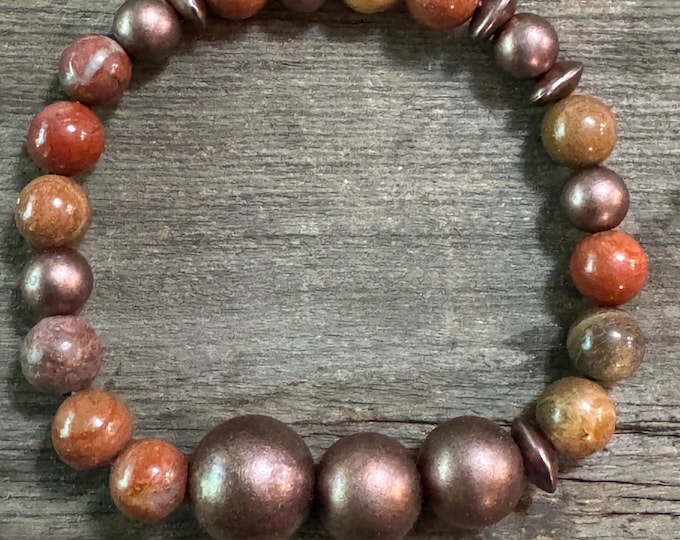 Bad Ass - Morse Code | Stretch Bracelet | Message in a Bracelet | Beaded Bracelet | Quote Bracelet | Gemstone