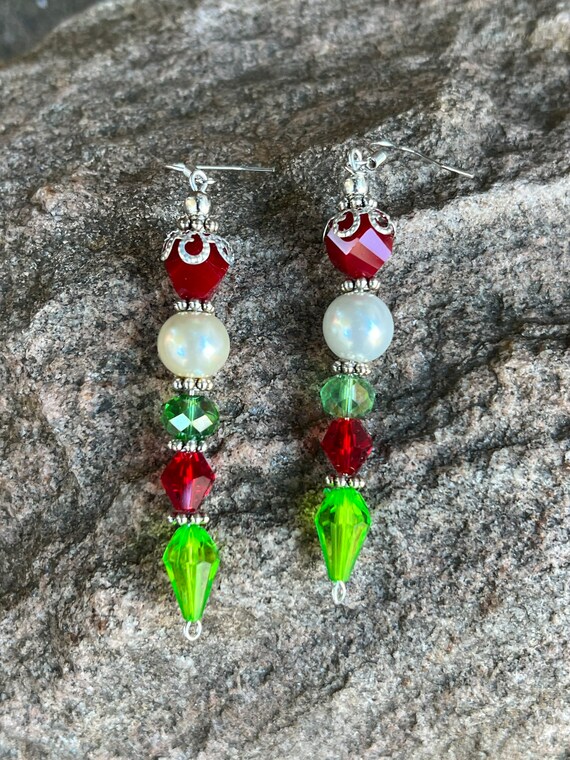 Christmas Ornament Dangle Earrings