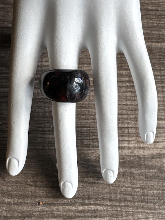 Black Agate Ring