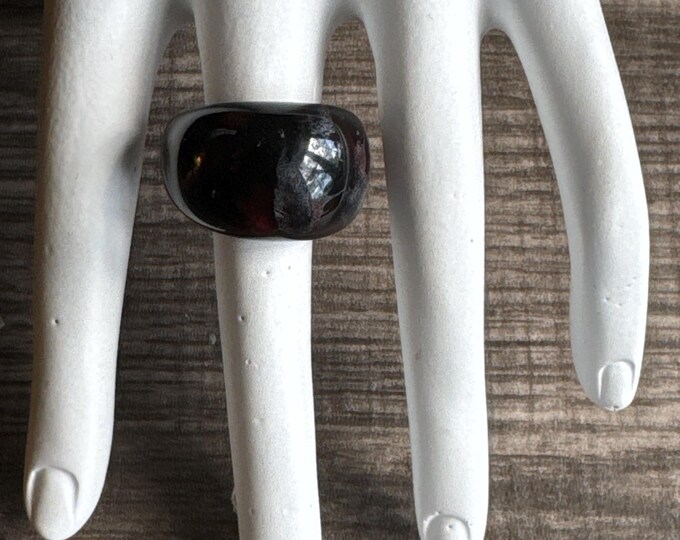 Black Agate Ring
