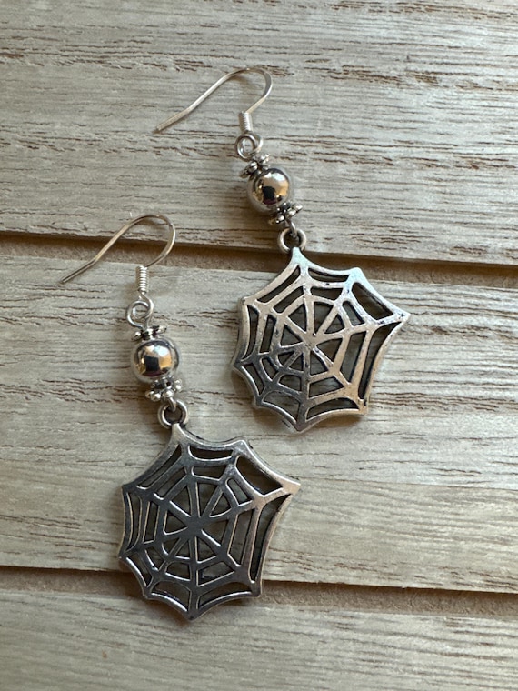 Spider Web Earrings