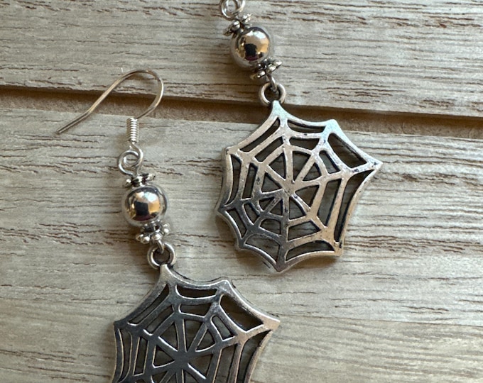 Spider Web Earrings