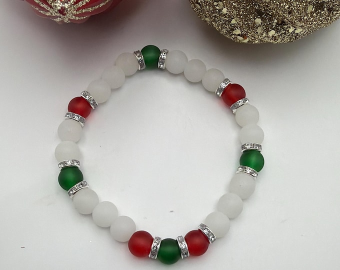 Holiday Pearl Bracelet | Christmas Bracelet | Pearl Bracelet