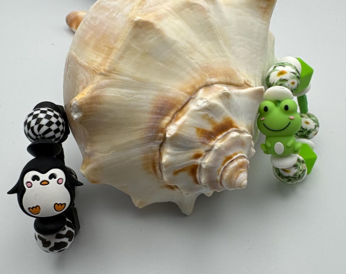 Water Themed Animal Tumbler Handle Bracelet | Stanley Cup Accessories | Cup Handle Bracelet |